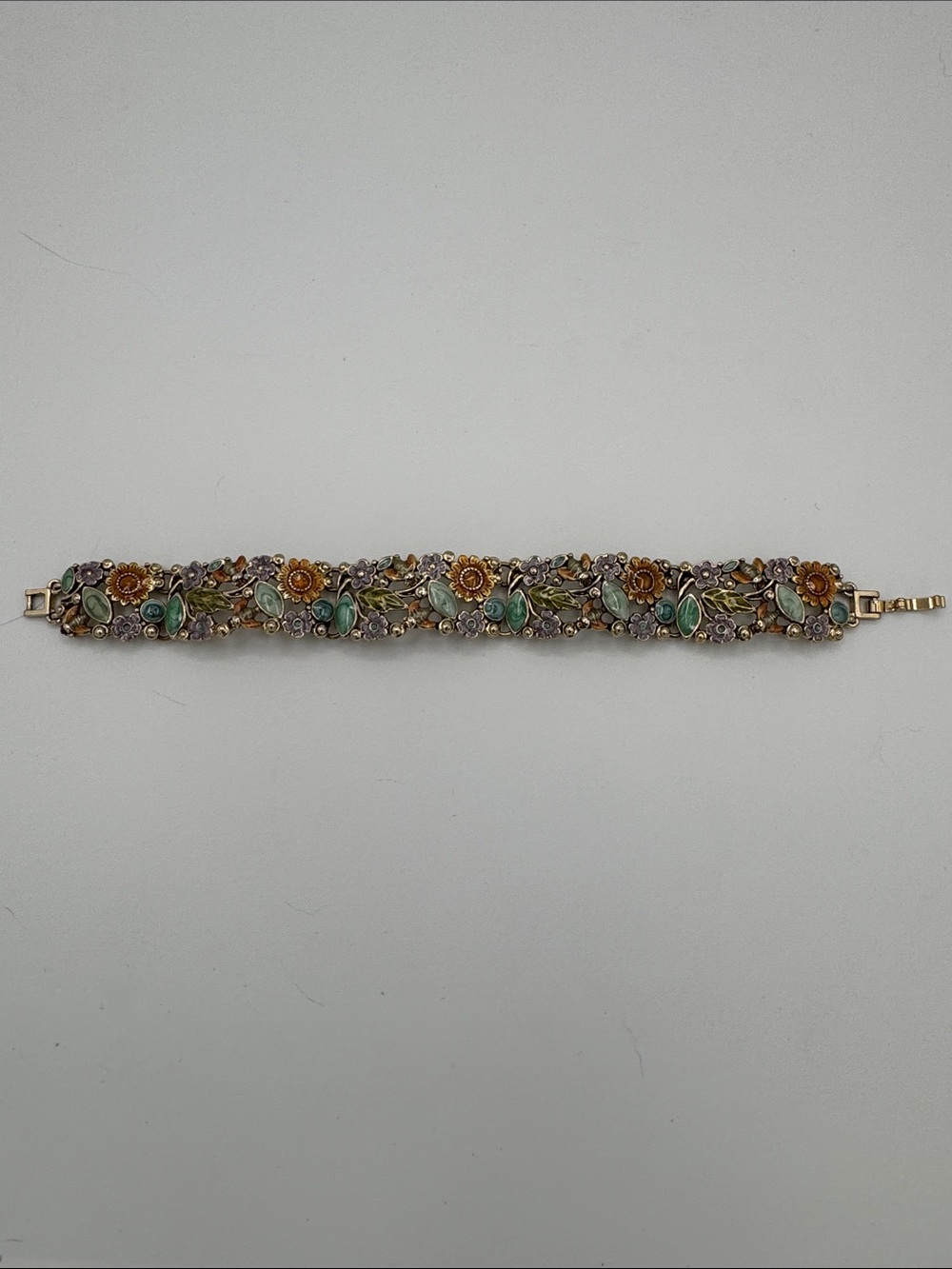 Floral Multicolor Crystal Bracelet - Women Jewelry